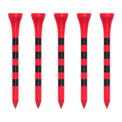 Image of Zivisk Bamboo Golf Tees 70mm 100 Count, 2 3/4 inch Long Wooden Red