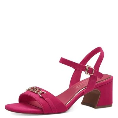 Image of MARCO TOZZI Women&#039;s 2 88304 42 Heeled Sandal, Pink, 5.5