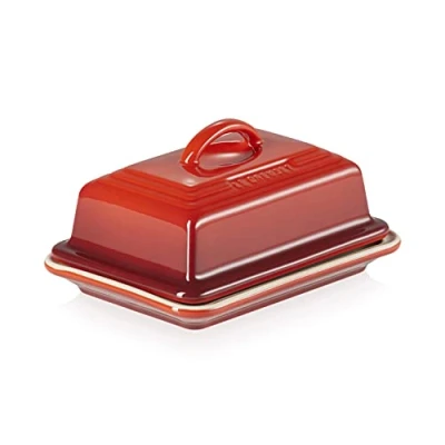 Image of Le Creuset Cerise Stoneware Butter Dish