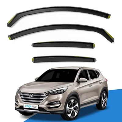Image of EdgeVisors Wind Deflectors Set Fits: HYUNDAI TUCSON MK3 2015 2020 5 Door SUV 4pc