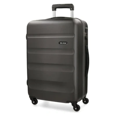 Image of Roll Road Flex Grey Medium Suitcase 46 x 64 23 cm Rigid ABS Combination Lock 56 Litre 3.1 kg 4 Wheels