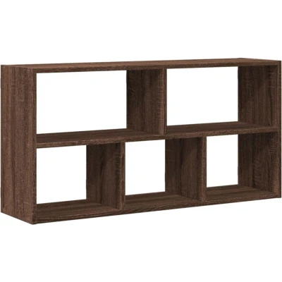 Image of vidaXL Wall Shelf Brown Oak 100x25x50 cm Engineered Wood