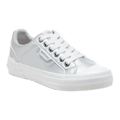 Image of ROCKET DOG Women&#039;s Cherry v2 Sneaker, Metallic Silver, 4 UK