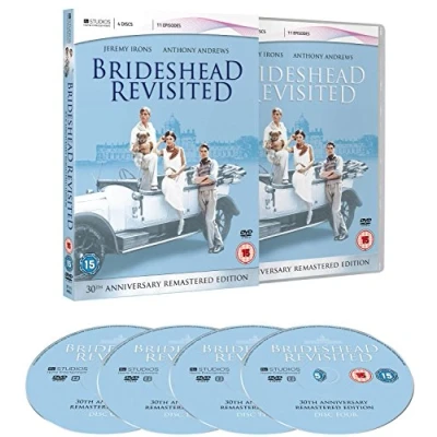 Image of Brideshead Revisited Complete ITV TV Drama Series (4 Discs) Remastered All 11 Episodes DVD Box Set Collection + Extras: Commentaries Still Gallery Deleted Scenes Making Of