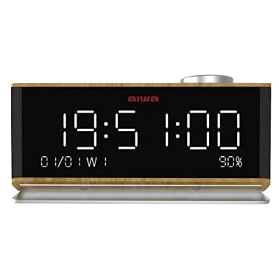 Image of Aiwa CR 90BT Radioalarm clock UKW AUX, Bluetooth®, USB black