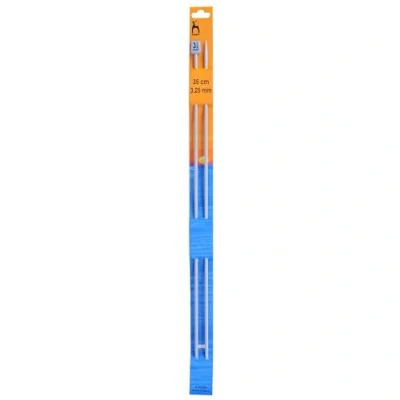 Image of Pony Classic: Knitting Pins: Single Ended: 35cm x 3.25mm, Aluminium, Multicolor, 3.25mm