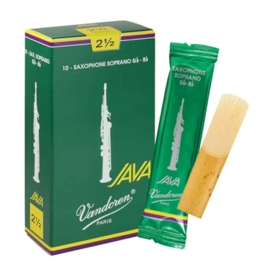Image of Vandoren Java Soprano Saxophone Reeds Box of 10 Strength 2.5