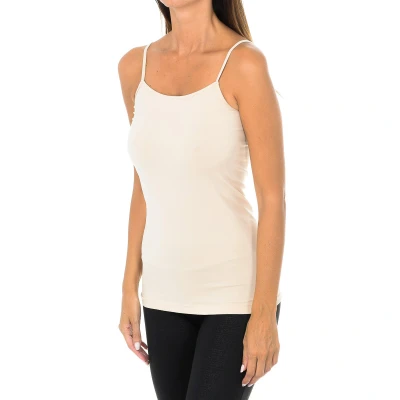 Image of Intimidea Womenss Virginia Thin Tank Top 210014 Beige polyamide Size Medium/Large