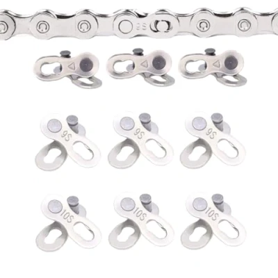 Image of 9 Pairs Bicycle Missing Link Reusable Chain Connector 6 7 8 10 Speed Bike Quick Release for Mountain Road