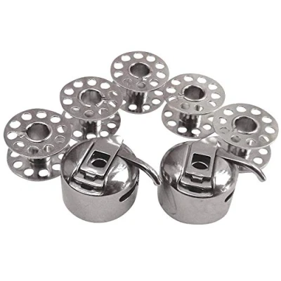 Image of 2 x Bobbin Case + 5 Metal Bobbins for Singer 2250 Tradition/Serenade 2250/Symphony 2250/Tradition 2259/Tradition 2263/Tradition 2277/Tradition 2282 Sewing Machine