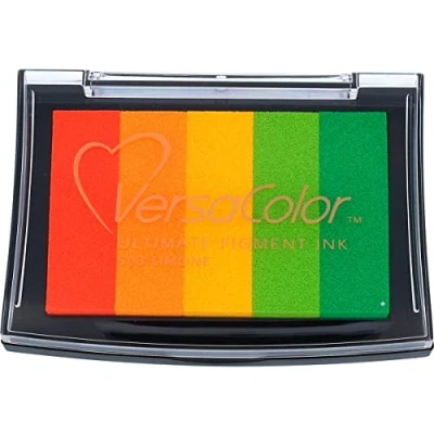 Image of Tsukineko Versacolor 3 Colour Pigment Ink Pad, Limone