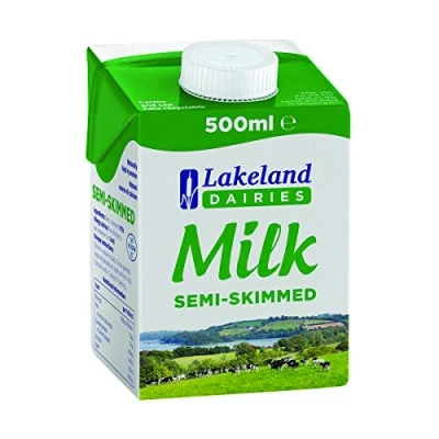 Image of Lakeland Semi Skimmed Milk 500ml (Pack of 12)