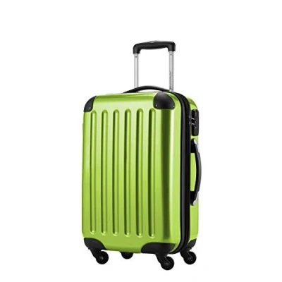 Image of HAUPTSTADTKOFFER Alex Carry On luggage Board Suitcase Bag Hardside Spinner Trolley 4 Wheel Expandable, 55cm, applegreen
