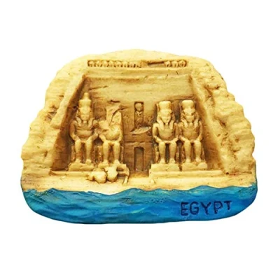 Image of Egypt 3D Temple Fridge Magnet Tourist souvenir Travel Sticker,Egypt Refrigerator Magnet,Home and Kitchen Decoration Collection from China