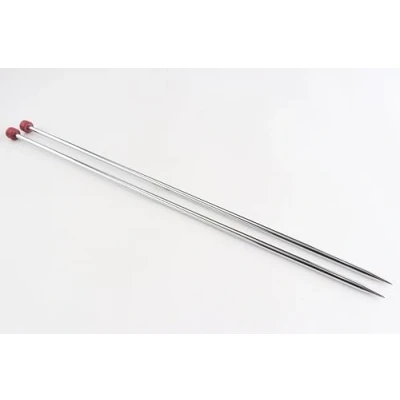 Image of KnitPro KP10233 30 cm x 4.5 mm Nova Single Pointed Needles, Silver