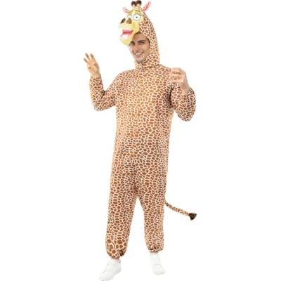 Image of Funidelia Costume Madagascar Melman The Giraffe for Men and Women Cartoons &amp; Adults Accessory Fancy Dress Props Halloween, Carnival Parties Size L XL Brown