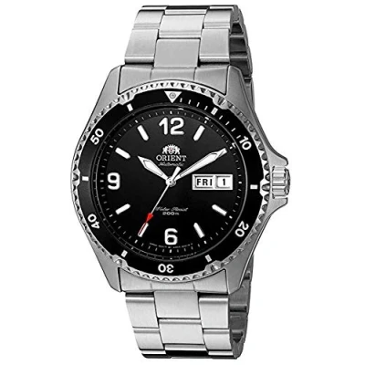 Image of Orient Men Analogue Automatic, Hand Winding, Hacking Movement Watch with Stainless Steel Strap FAA02001B9