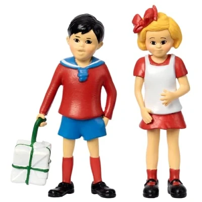 Image of Pippi Longstocking Dollhouse people Tommy &amp; Annika Figure set