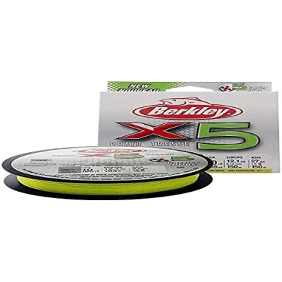 Image of Berkley X5 Braided Fishing Line Strong 5 Strand Braid for Saltwater and Freshwater