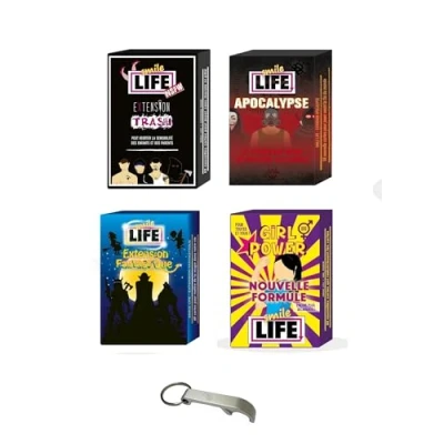 Image of Set of 4 Extensions in French Smile Life Apocalypse + Trash Girl Power Fantasy 1 Blumie Decap
