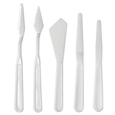 Image of Artway Moulded Plastic Palette Knife Set 5pcs,White