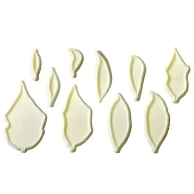 Image of PME JEM Poinsettia Cutters, Set of 10, White