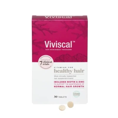 Image of Viviscal Hair Supplement for Women, Biotin &amp; Zinc Tablets, Natural Ingredients with Rich Marine Protein Complex AminoMar C, Contributes to Healthy Growth, Pack of 30, 2 Week Supply