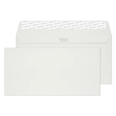 Image of Blake Creative Colour DL+ 114 x 229 mm 120 gsm Peel &amp; Seal Wallet Envelopes (25219) French Grey Pack of 25