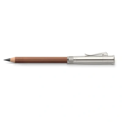 Image of Graf von Faber Castell Magnum Platinum Plated Perfect Pencil Brown, 118555