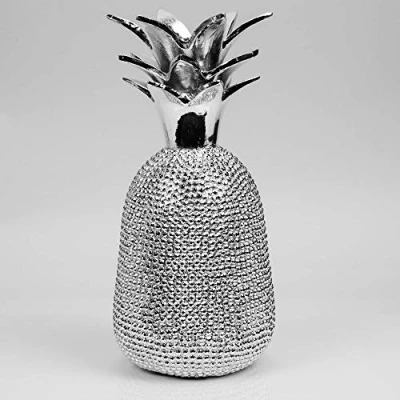 Image of Hestia Home Collection Diamante Pineapple Candle Holder Ornament