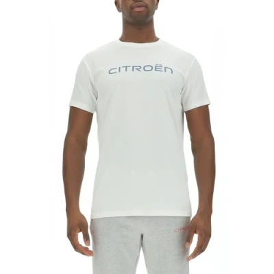 Image of CITROËN Men&#039;s T Shirt Logo Stampa Larga C24s, White, XXL