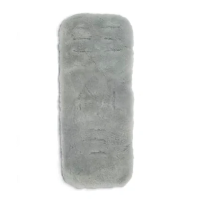 Image of Mamas &amp; Papas Luxury Sheepskin Buggy Liner Rectangular, Grey