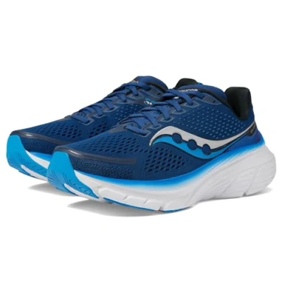 Image of Saucony Men&#039;s Guide 17 Sneaker, Navy/Cobalt, 11 Wide