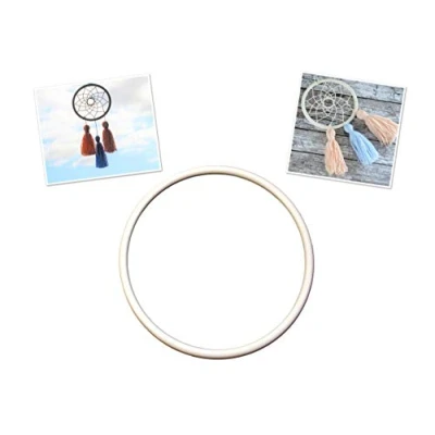 Image of Proops 1x Large Round 20cm White Dreamcatcher Dream Catcher Craft Hoop Ring, Macrame, Make your own (S7804). Free UK Postage.