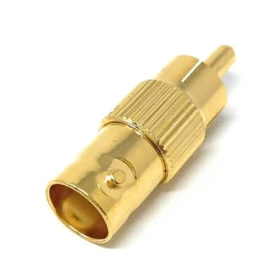 Image of DRUT 1pcs. BNC Female to RCA Phono Male Plug Connector CCTV Camera Cable Video Adapter Gold Connectors