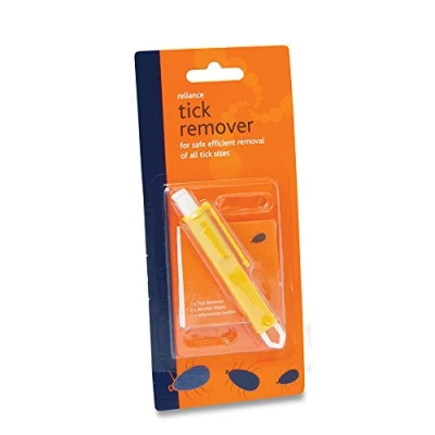Image of Reliance Medical Tick Remover in Blister, for Humans and Animals Pack with 2 wipes