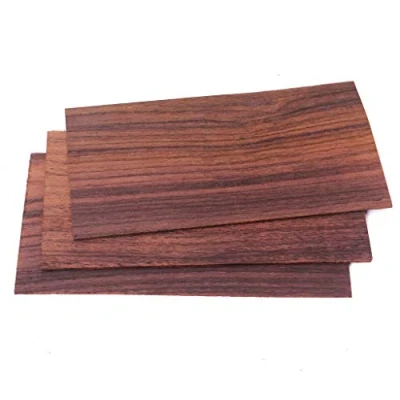Image of Alnicov Guitar Veneer, 3Pcs Rosewood Wood Head Veneer Shell Sheet Headplate Replacement