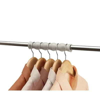 Image of Joseph Orderly Clothes Rail Spacers 2Pk, For Suits, Coats And Jackets, Wardrobe Hanger Poles Organiser