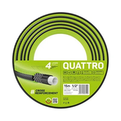 Image of cellfast 10 064 Quattro Garden Hose, Green, 1/2&quot; (12,5 mm)