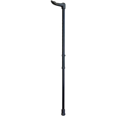 Image of Aidapt Right Handed Adjustable Height Lightweight Walking Stick with Anti Slip Ferrule Foot to Aid Stability and Confidence when Walking. Supplied a Hanging Carry Strap.