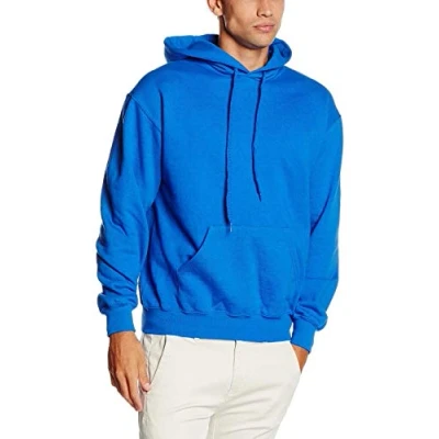 Image of Fruit of the Loom 62 208 0 Men&#039;s Classic Hooded Sweatshirt, Blue (Royal Blue),X Large