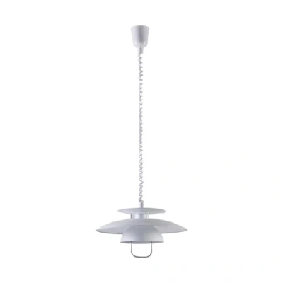 Image of Lindby pendant light Aralena, white, metal, Ø 26 cm