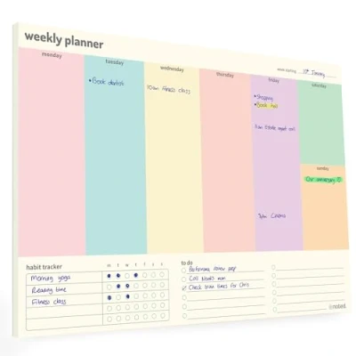Image of Weekly Planner Pad with To Do and Habit Tracker (A4 Planner)
