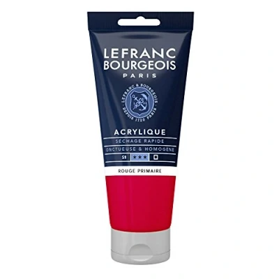 Image of Lefranc Bourgeois Artist Colour, Acrylic Paint, Primary Red, 80 ml (1er Pack)