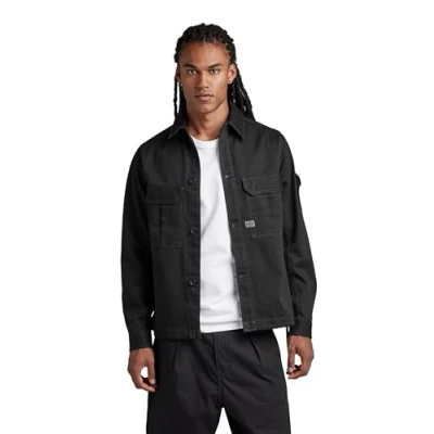Image of G STAR RAW Men&#039;s 2 Pocket Relaxed Shirt, black (dk D22967 C900 6484), S