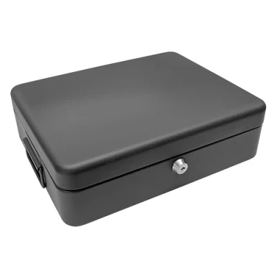 Image of Cathedral Products 12 Inch Black Lockable Security Box with Bolt Down Kit