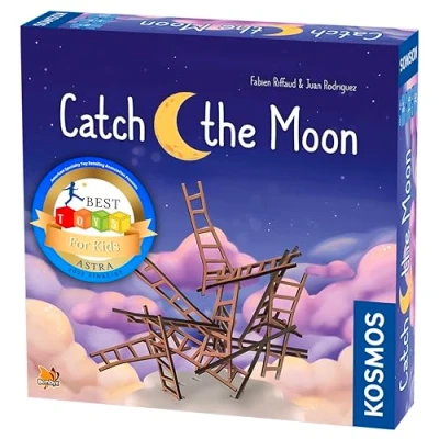 Image of Thames &amp; Kosmos Catch the Moon, Whimsical Ladder Stacking Game, Family Games For Game Night, Adults and Kids, 1 to 6 Players, Age 8+