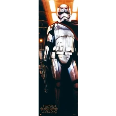 Image of Grupo Erik Door Poster, Non woven, Star Wars CAPITANA Phasma, 53x158cm