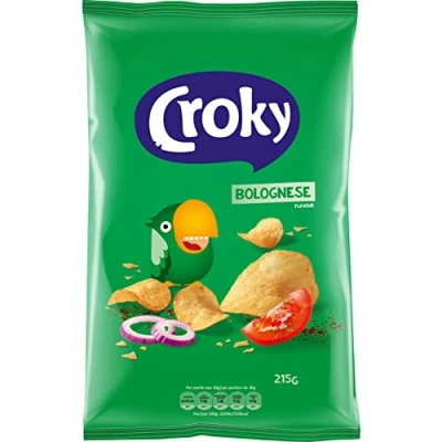 Image of Croky Chips Bolognese Crisps Bag 215G