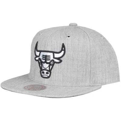 Image of Mitchell &amp; Ness Snapback Cap HEATHER Chicago Bulls grey